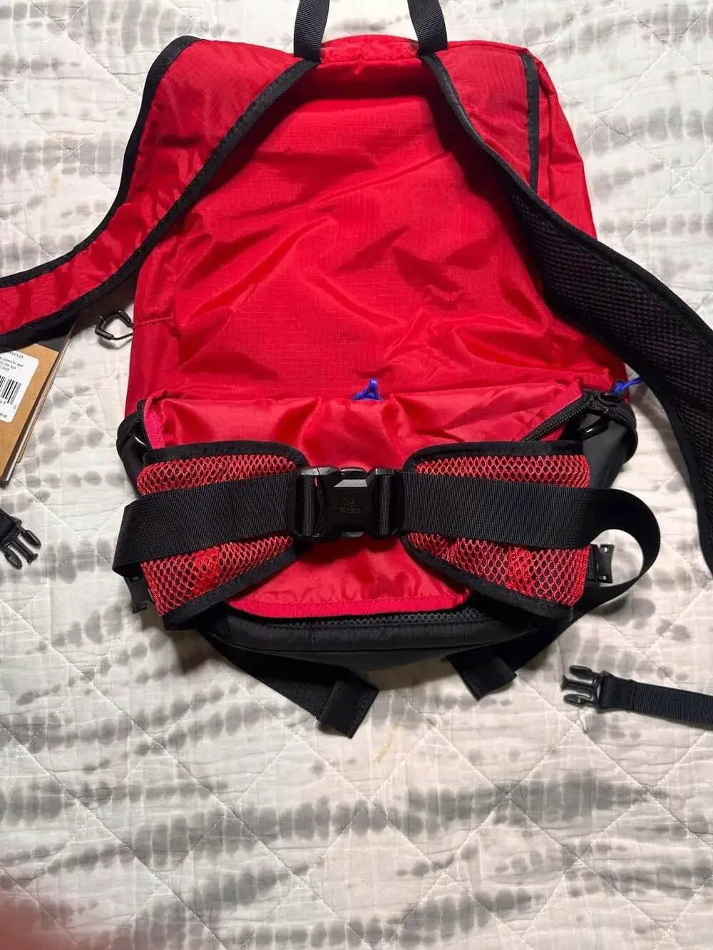 The North Face Borealis Convertible Backpack Fanny Pack Red Black